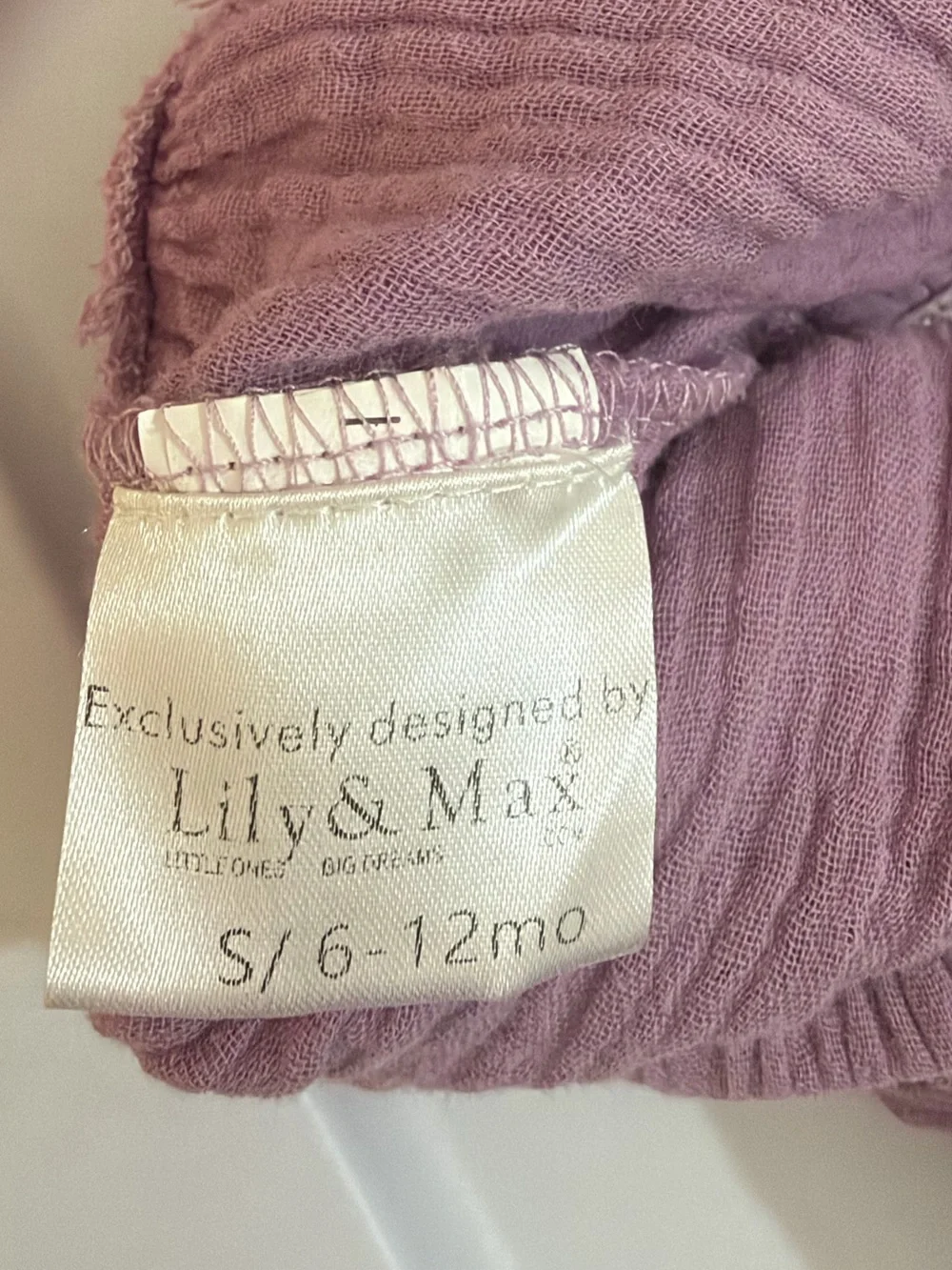 Reverie Threads Sofia Romper Violet Purple Boho 6-12M